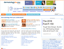 Tablet Screenshot of dermatologyforyou.com